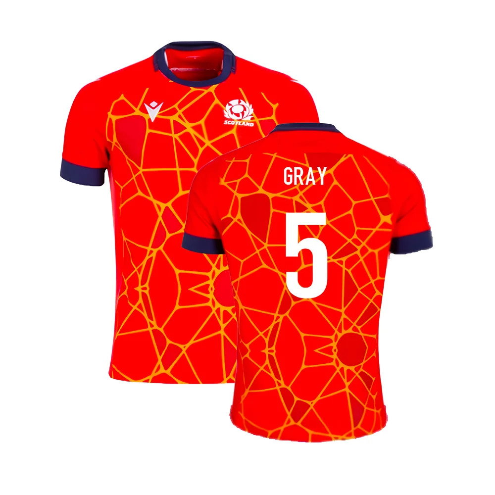 2024-2025 Scotland Rugby Training Jersey (Red) (Gray 5)_0