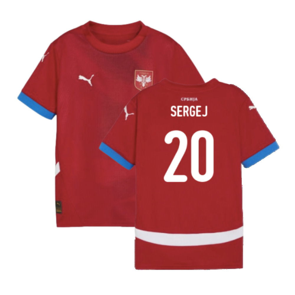 2024-2025 Serbia Home Shirt (Kids) (Sergej 20)_0