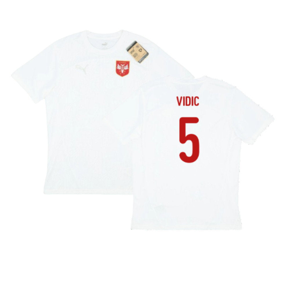 2024-2025 Serbia Training Jersey (White) (Vidic 5)_0