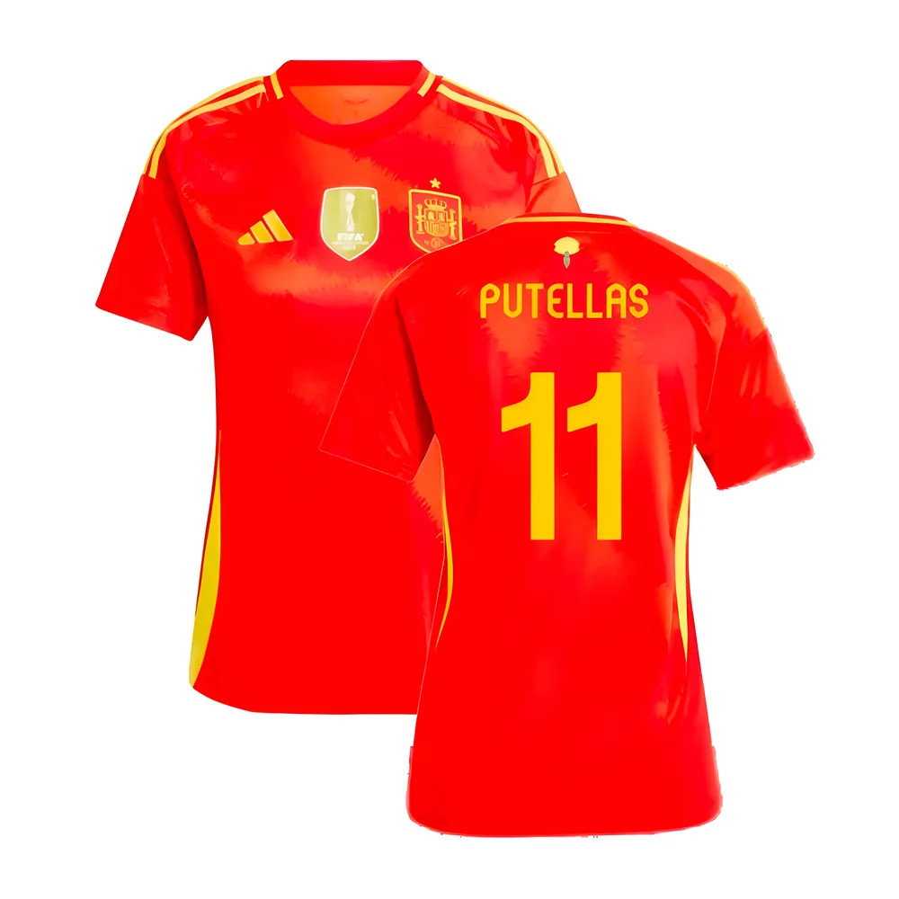 2024-2025 Spain Home Shirt (Ladies) (Putellas 11)_0