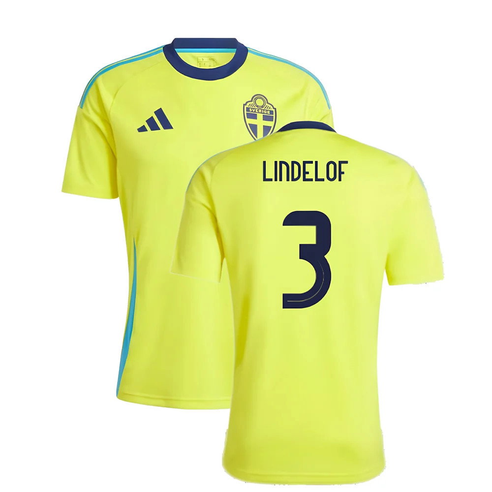 2024-2025 Sweden Home Fan Shirt (LINDELOF 3)_0