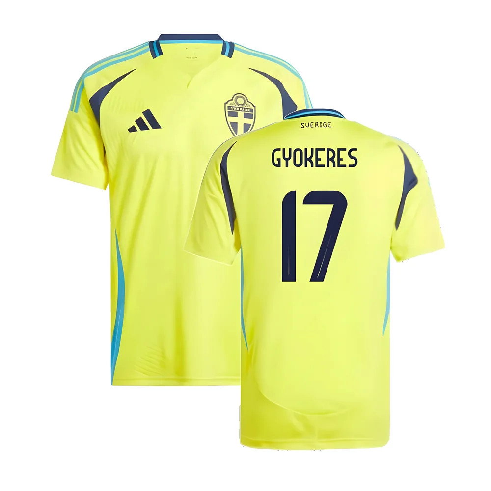 2024-2025 Sweden Home Shirt (GYOKERES 17)_0