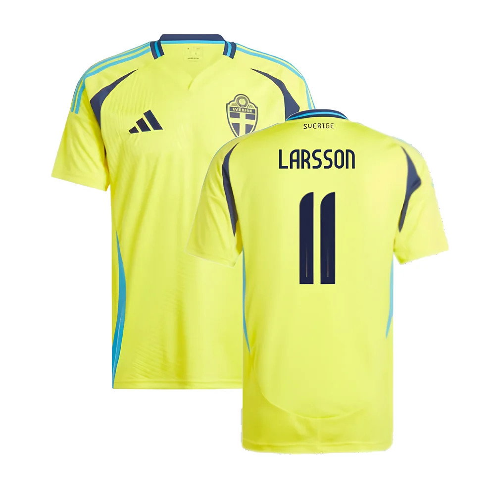 2024-2025 Sweden Home Shirt (LARSSON 11)_0