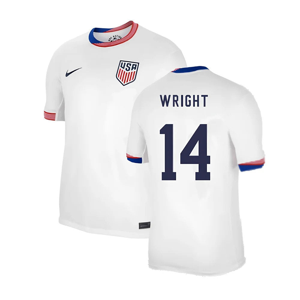 2024-2025 United States USA Home Shirt (WRIGHT 14)_0
