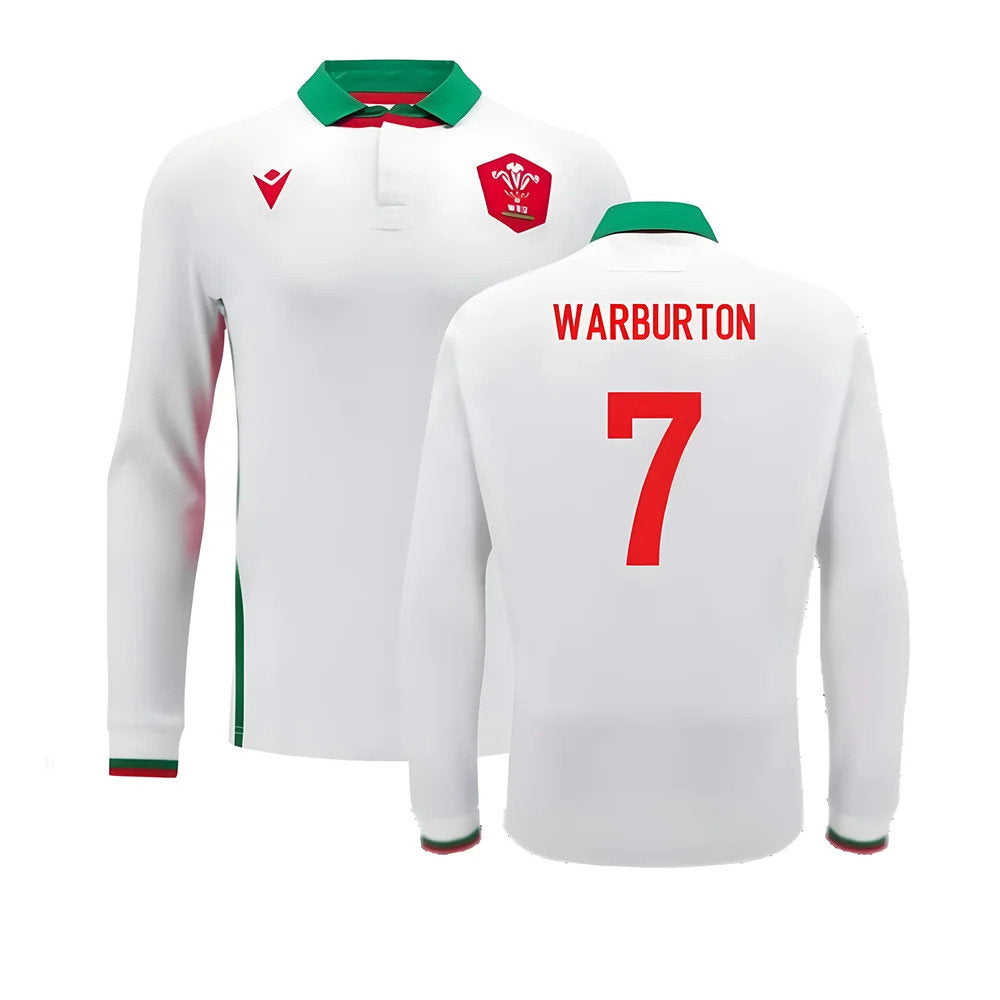 2024-2025 Wales Away Cotton LS Rugby Shirt (Warburton 7)_0