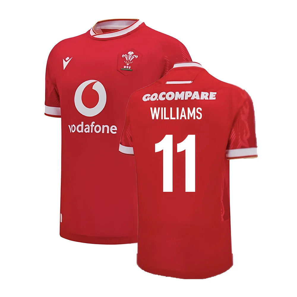 2024-2025 Wales Home Poly Replica Rugby Shirt (Williams 11)_0