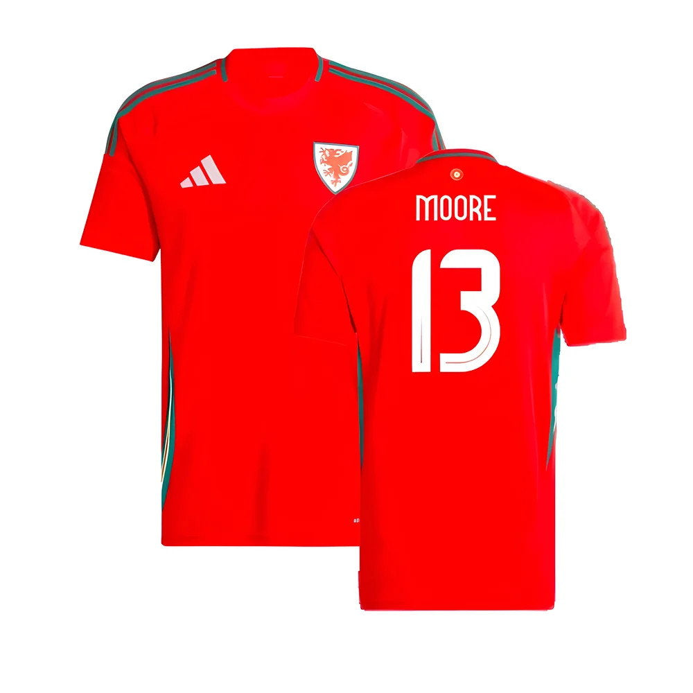 2024-2025 Wales Home Shirt (Moore 13)_0