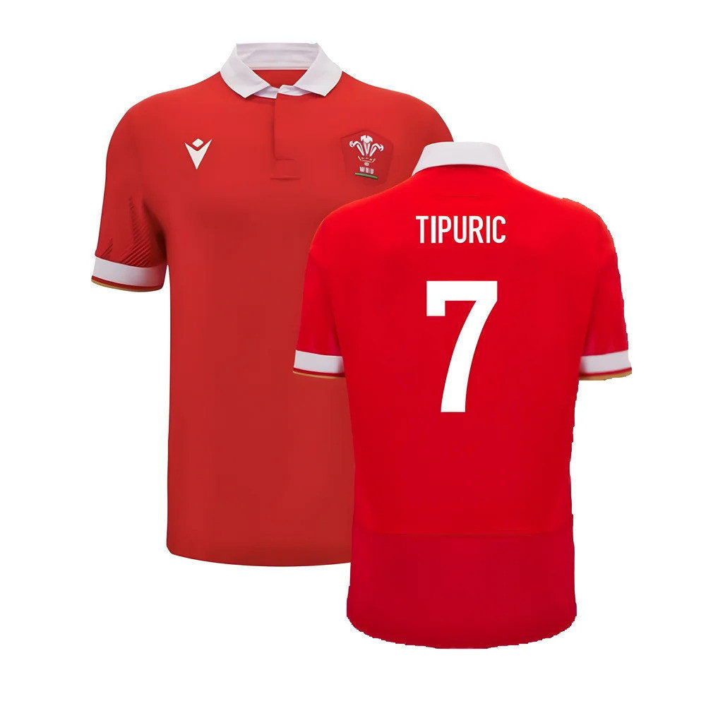 2024-2025 Wales WRU Home Cotton Rugby Shirt (Tipuric 7)_0