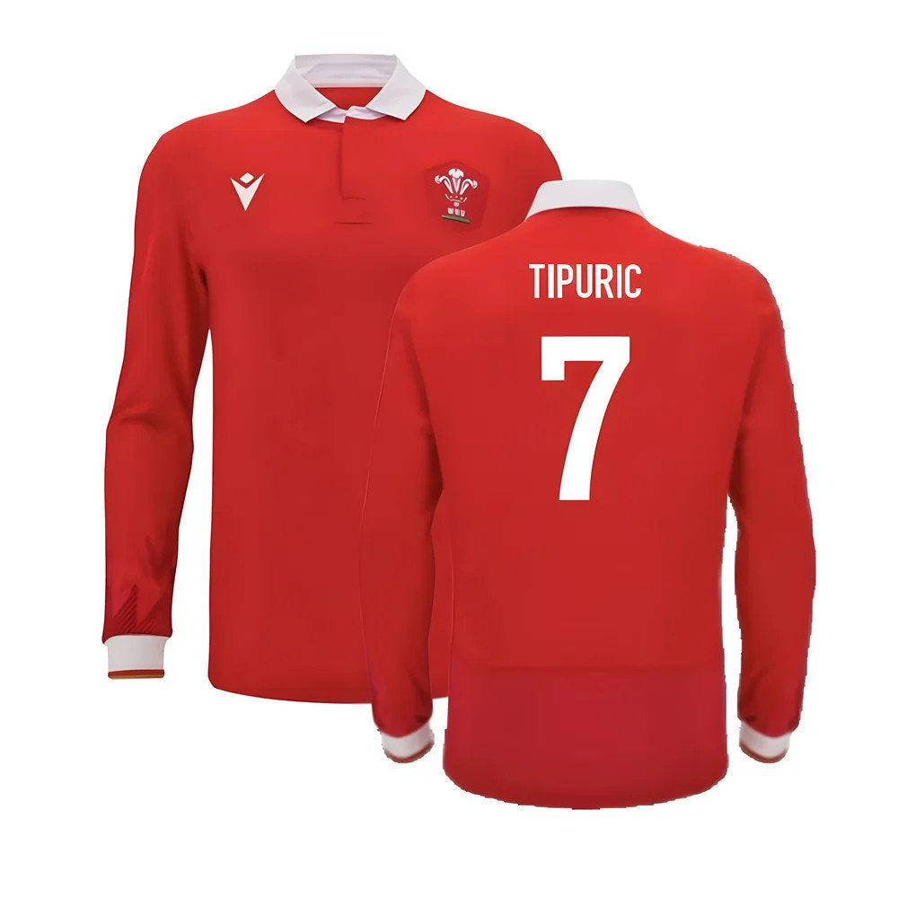 2024-2025 Wales WRU Home LS Cotton Rugby Shirt (Tipuric 7)_0