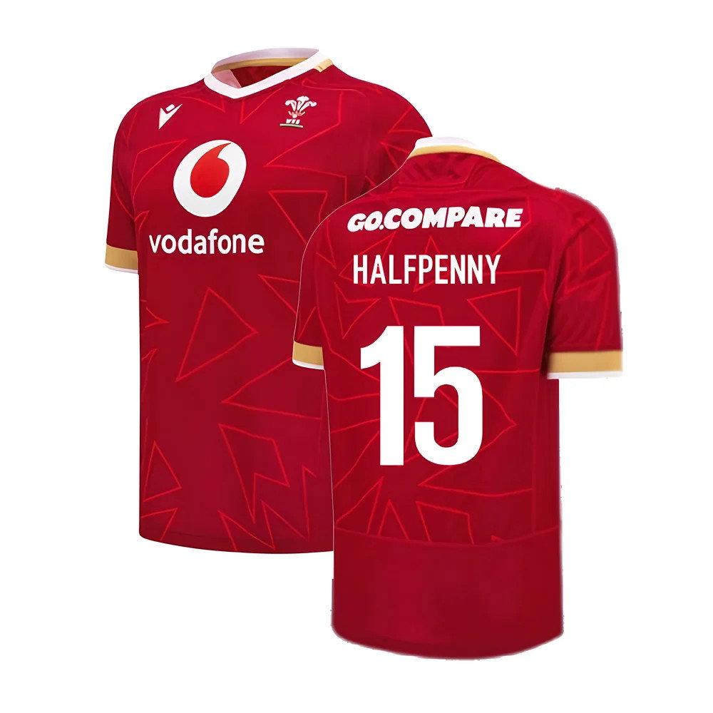 2024-2025 Wales WRU Home Pathway Poly Rugby Shirt (Halfpenny 15)_0