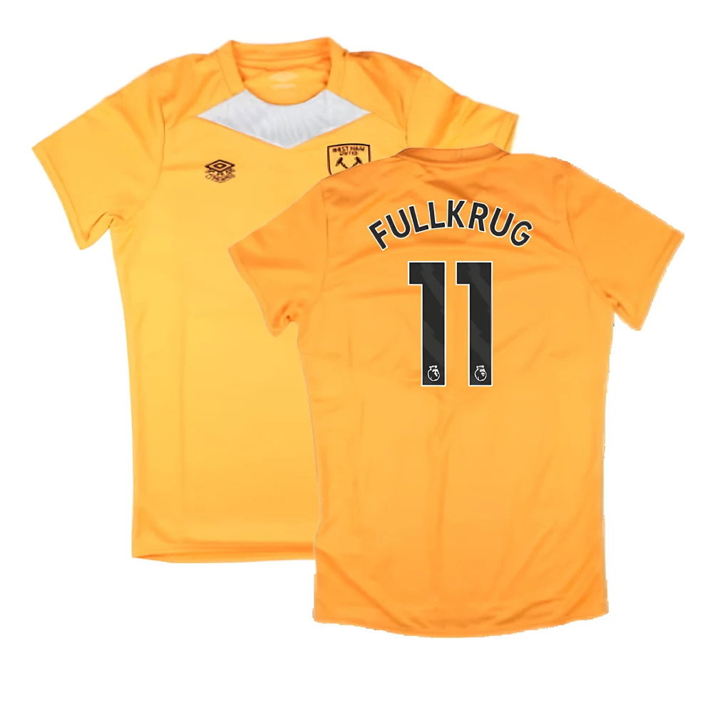 2024-2025 West Ham Training Jersey (Orange) - Kids (Fullkrug 11)_0