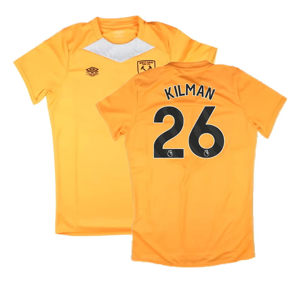 2024-2025 West Ham Training Jersey (Orange) - Kids (Kilman 26)_0