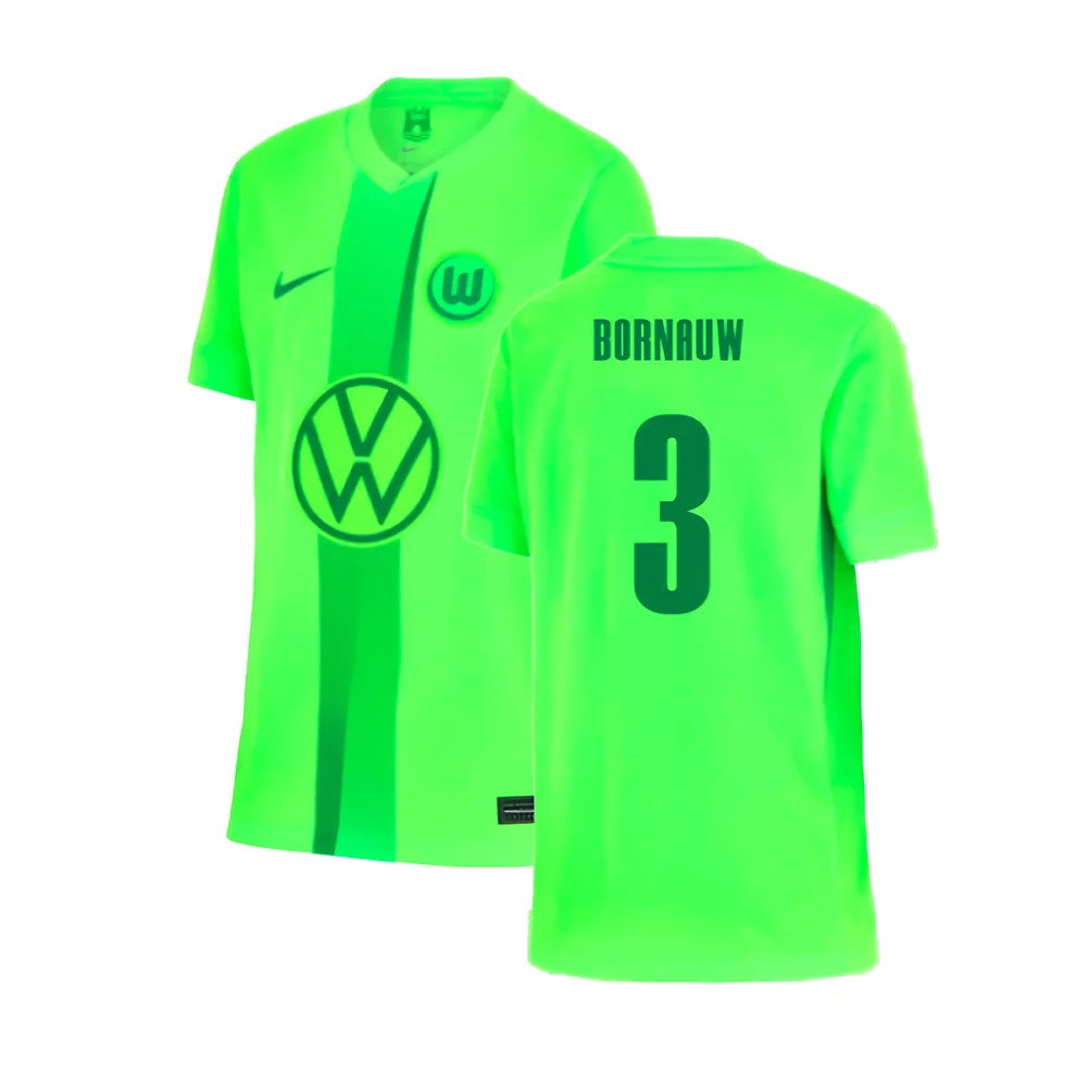 2024-2025 Wolfsburg Home Shirt (Kids) (Bornauw 3)_0