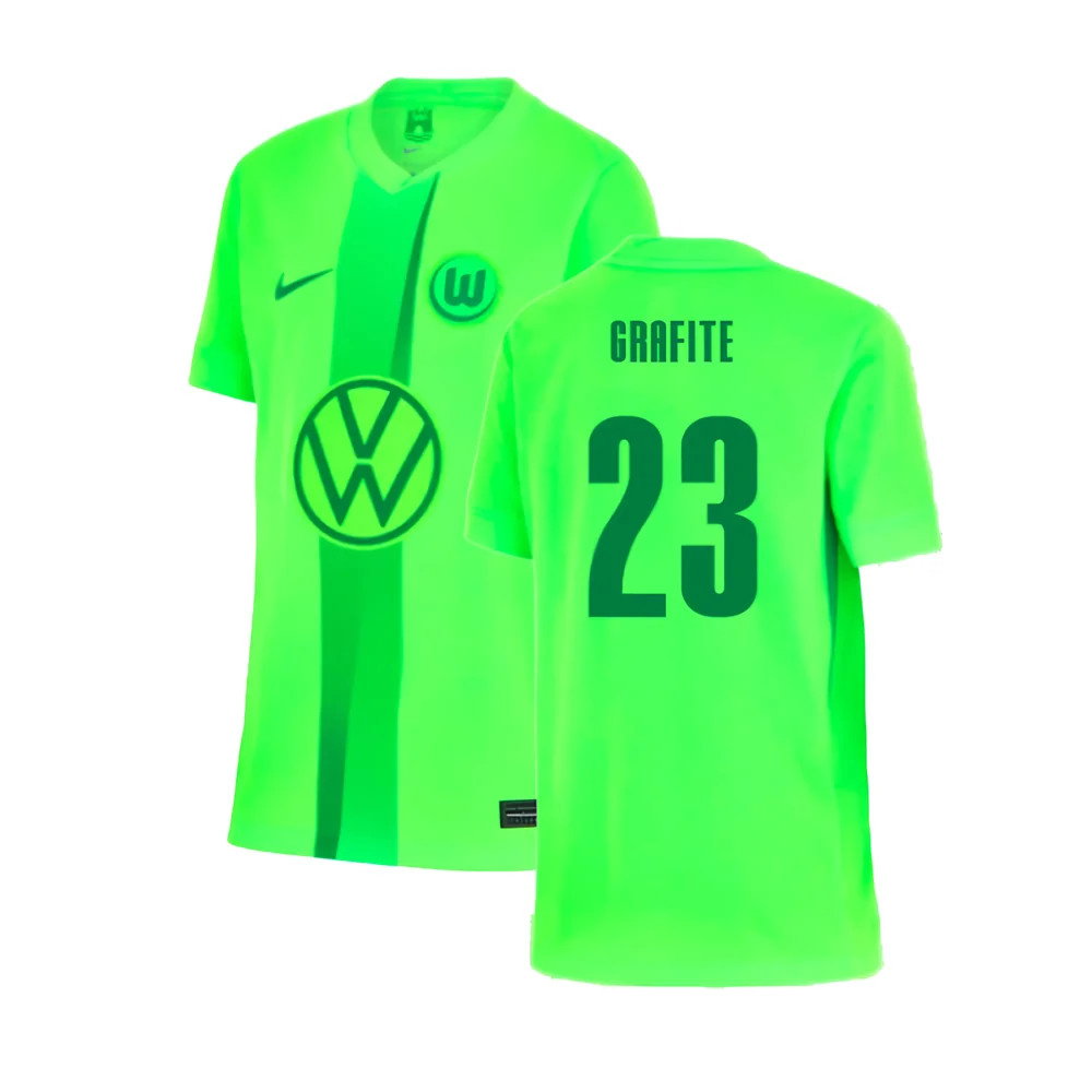 2024-2025 Wolfsburg Home Shirt (Kids) (Grafite 23)_0