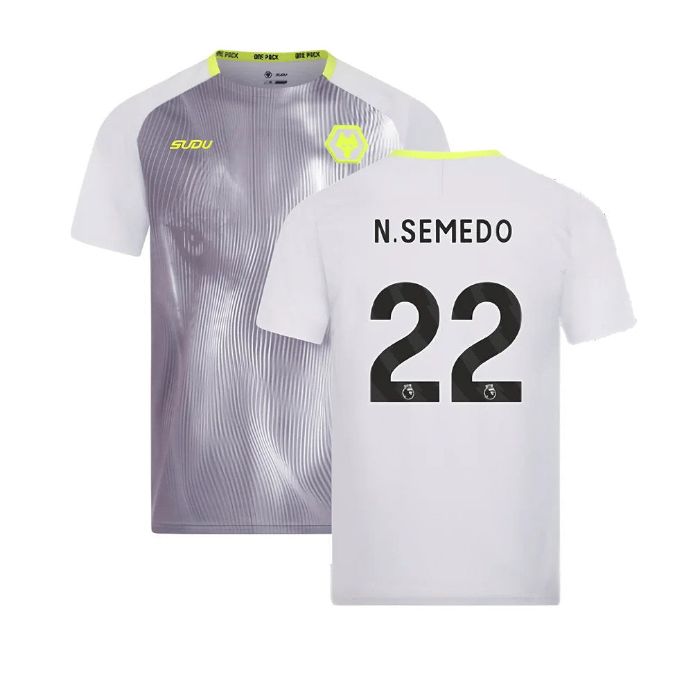 2024-2025 Wolves Players Training Shirt (Grey) (N.Semedo 22)_0