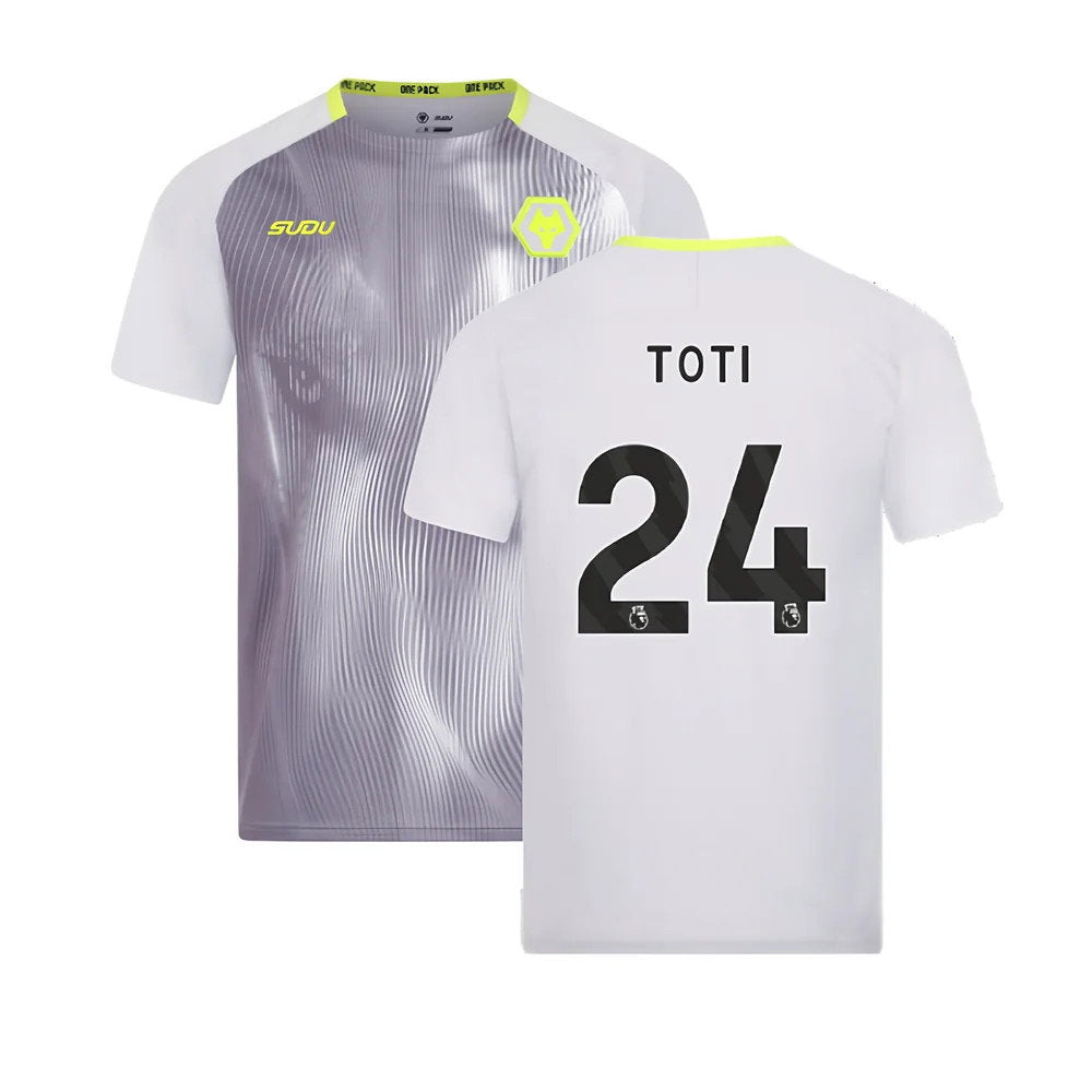 2024-2025 Wolves Players Training Shirt (Grey) (Toti 24)_0