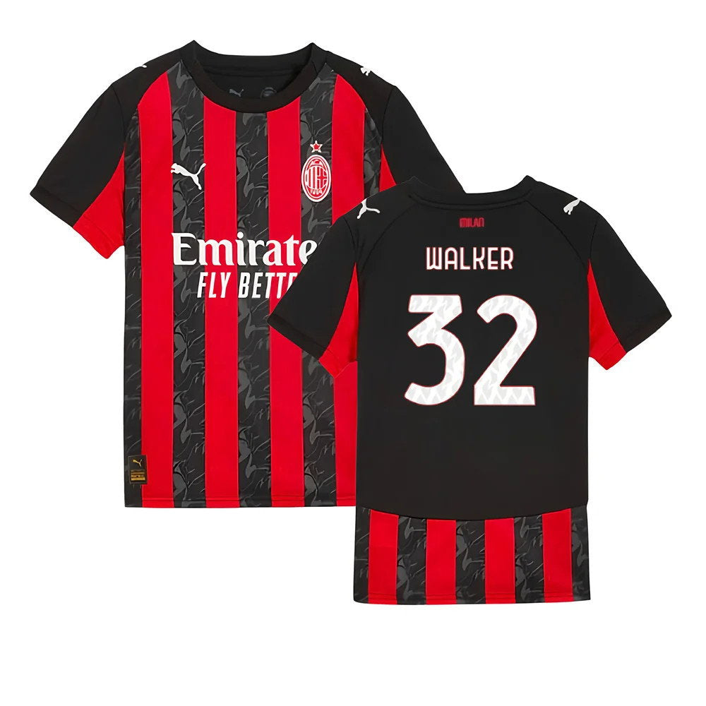 2025-2026 AC Milan Home Shirt (Kids) (Walker 32)_0