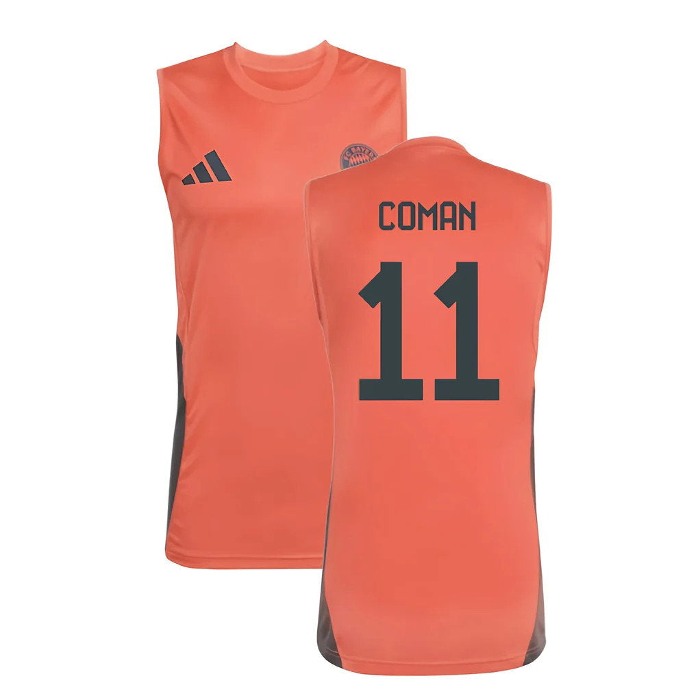 2025-2026 Bayern Munich Sleeveless Jersey (Easy Coral) (Coman 11)_0