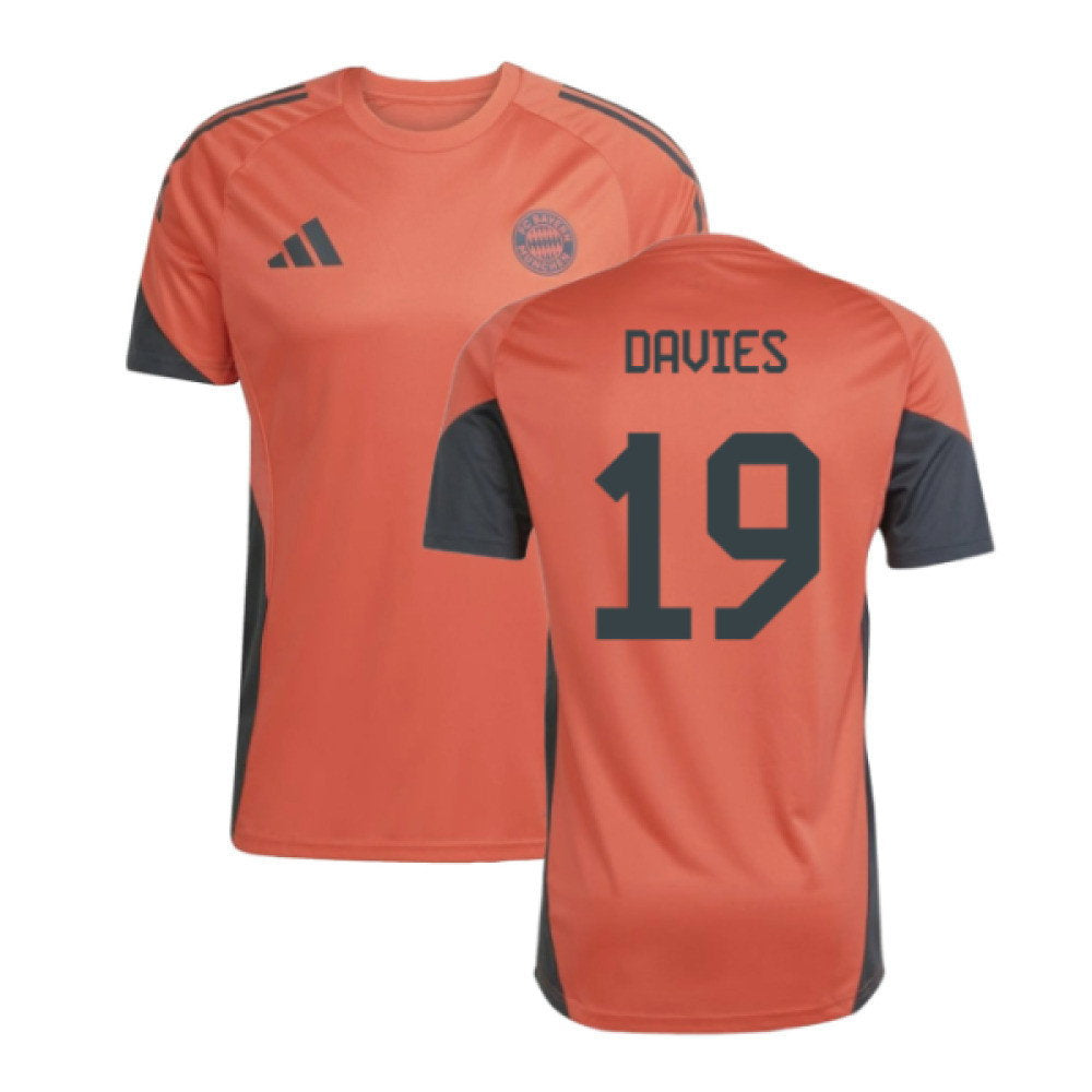 2025-2026 Bayern Munich Training Shirt (Easy Coral) (Davies 19)_0