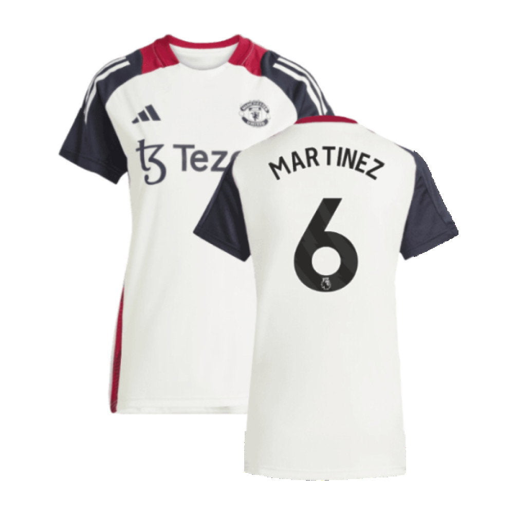 2025 Man Utd Training Jersey (Off White) - Womens (Martinez 6)_0