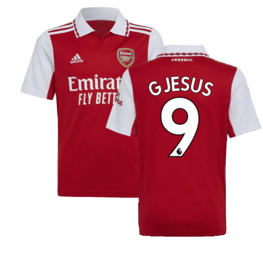 2022-2023 Arsenal Home Shirt (Kids) (G JESUS 9)_0