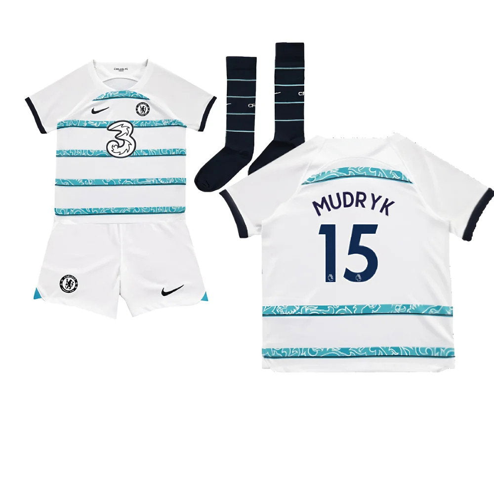 2022-2023 Chelsea Away Mini Kit (Mudryk 15)_0