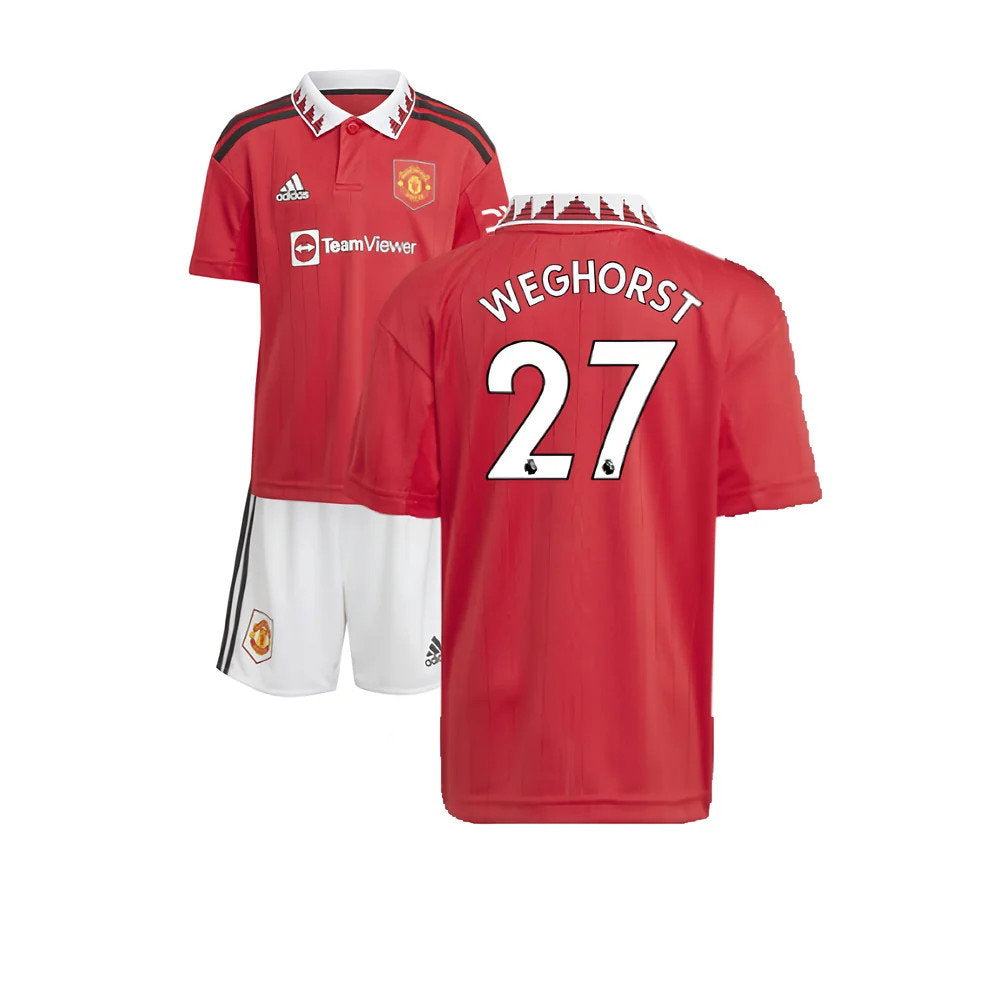 2022-2023 Man Utd Home Mini Kit (Weghorst 27)_0
