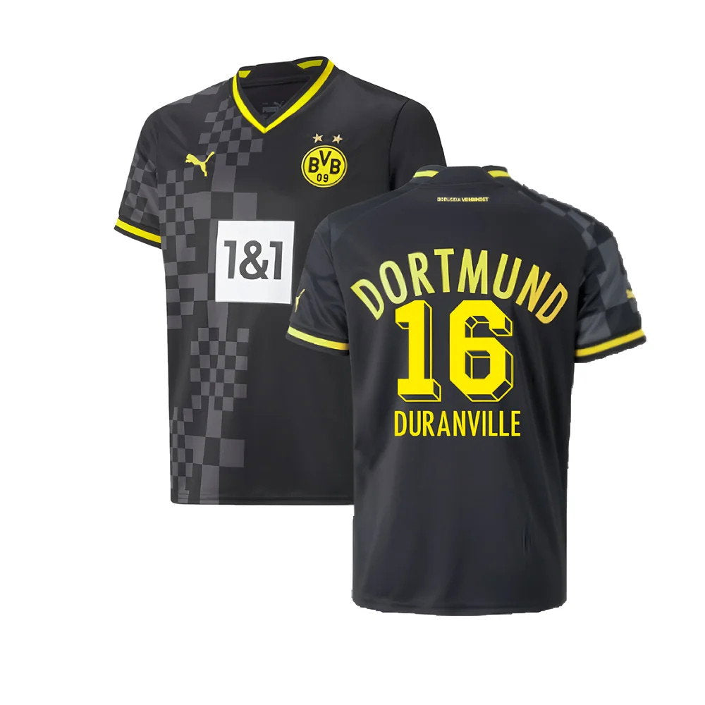2022-2023 Borussia Dortmund Away Shirt (Kids) (Duranville 16)_0