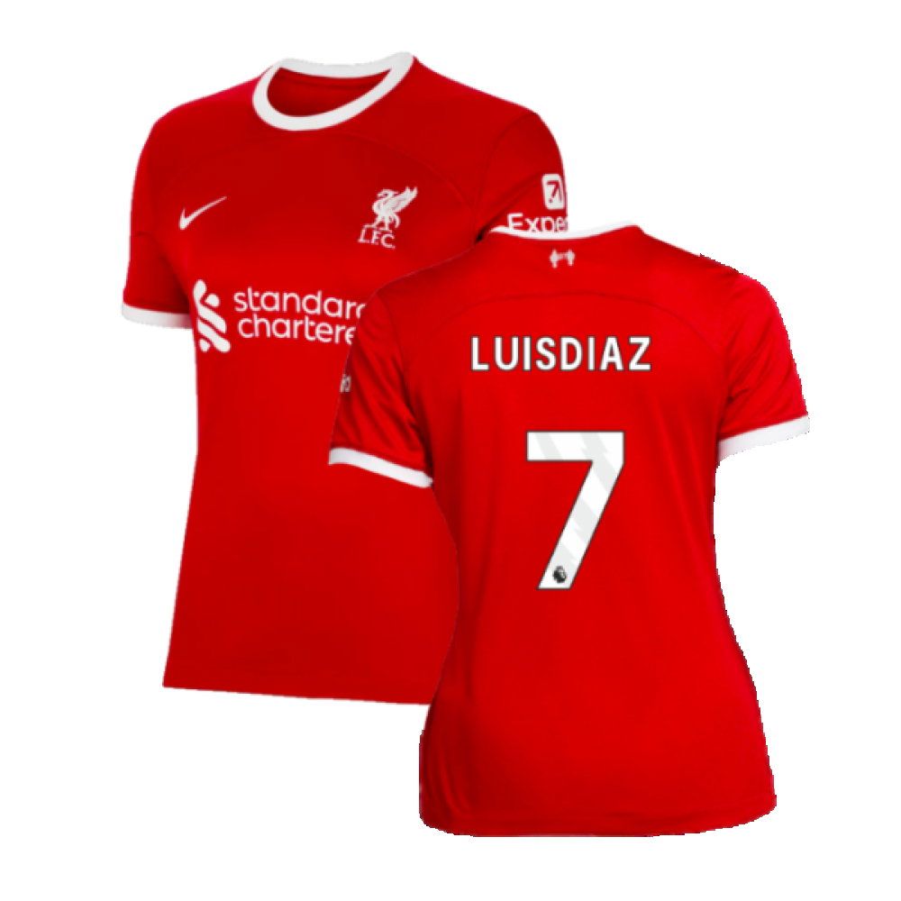2023-2024 Liverpool Home Shirt (Ladies) (Luis Diaz 7)_0
