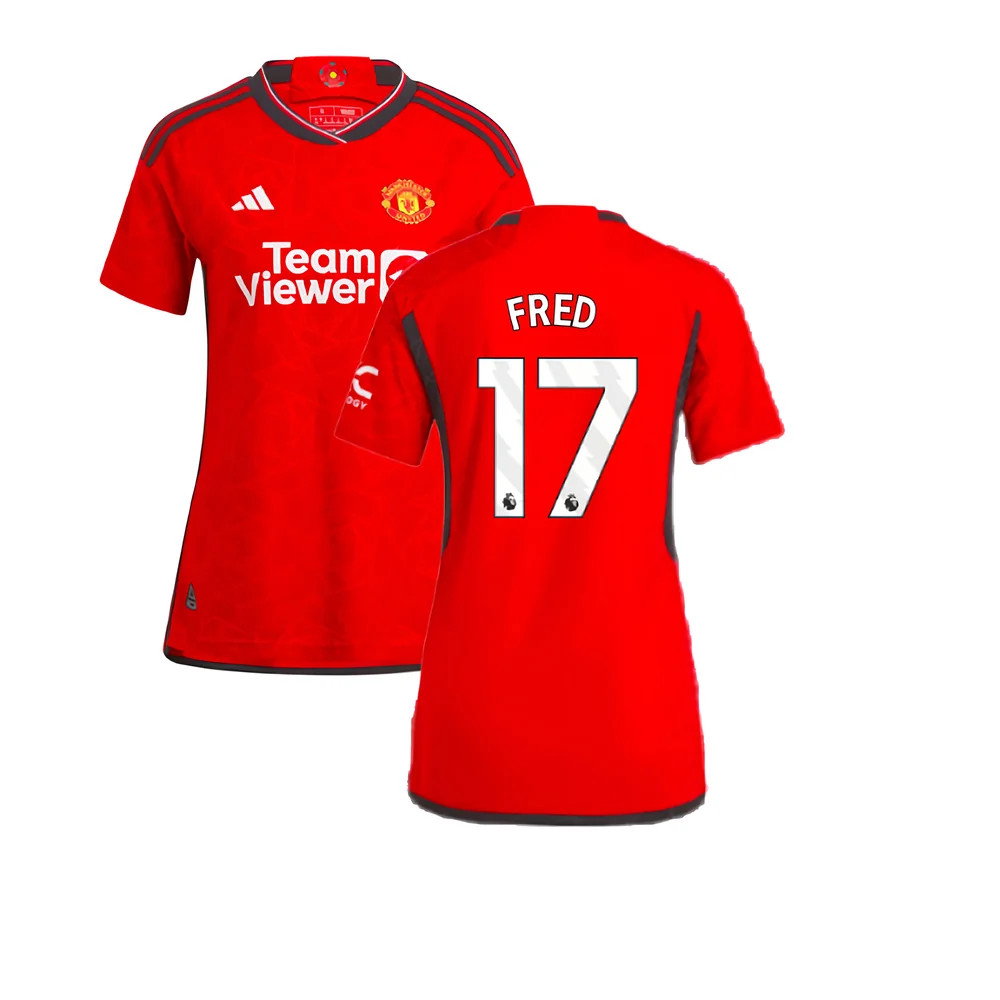 2023-2024 Man Utd Authentic Home Shirt (Ladies) (Fred 17)_0