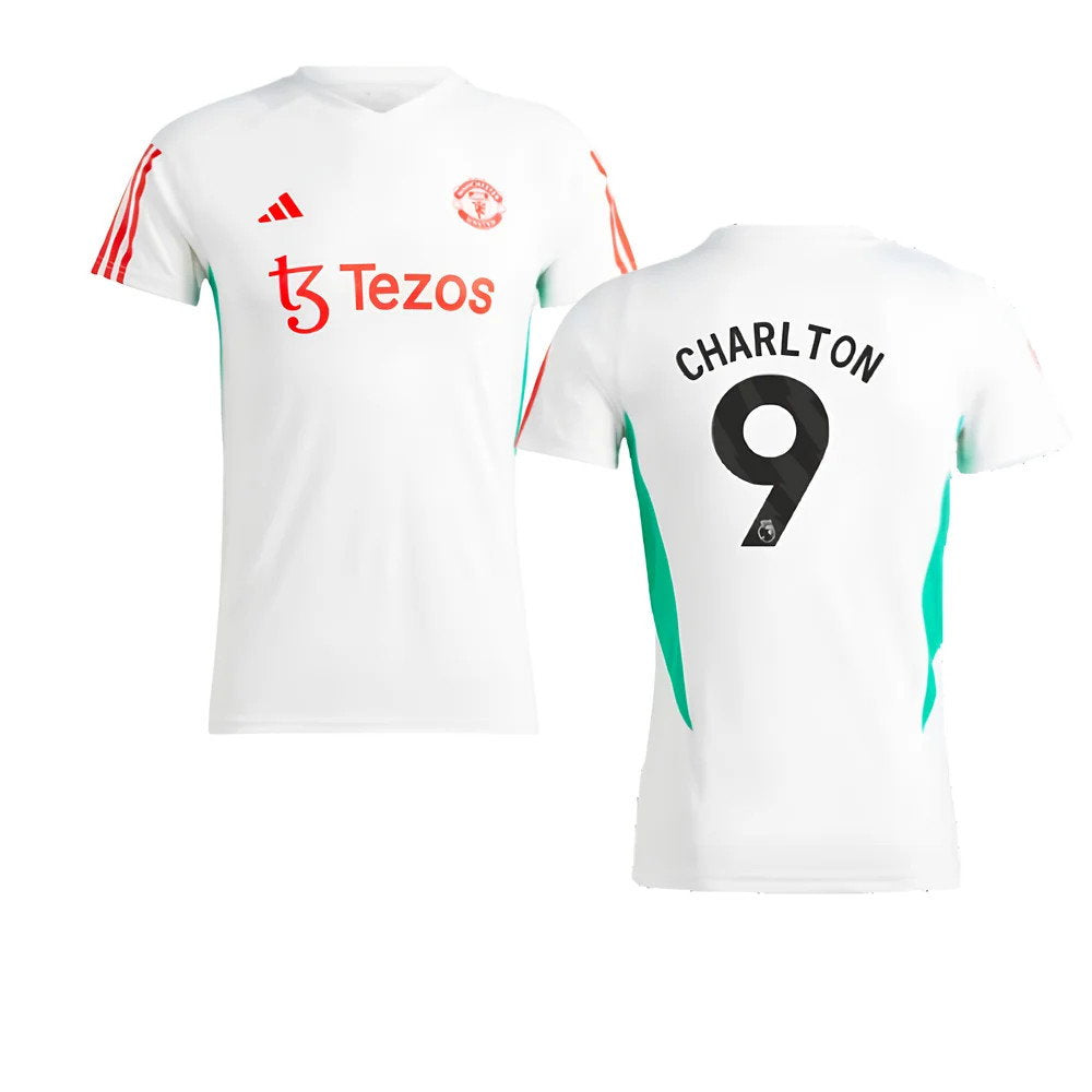 2023-2024 Man Utd Training Jersey (White) - Ladies (Charlton 9)_0