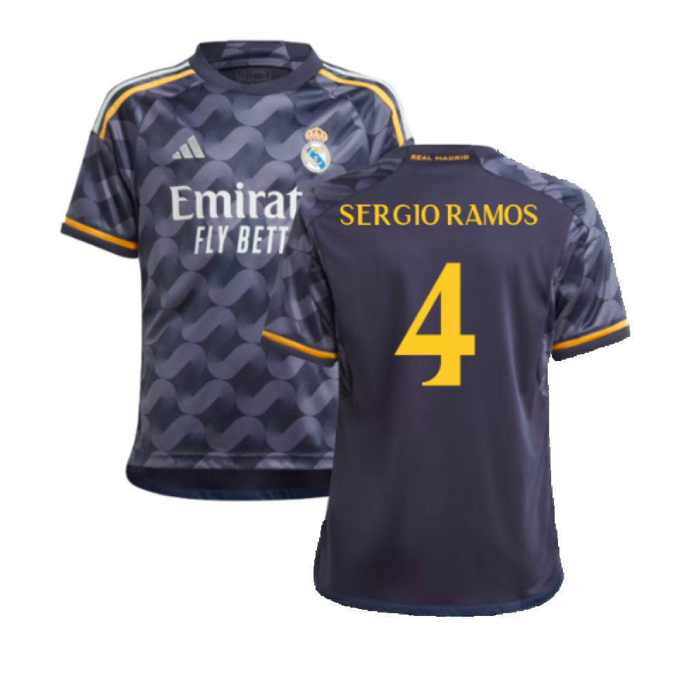 2023-2024 Real Madrid Away Shirt (Kids) (Sergio Ramos 4)_0