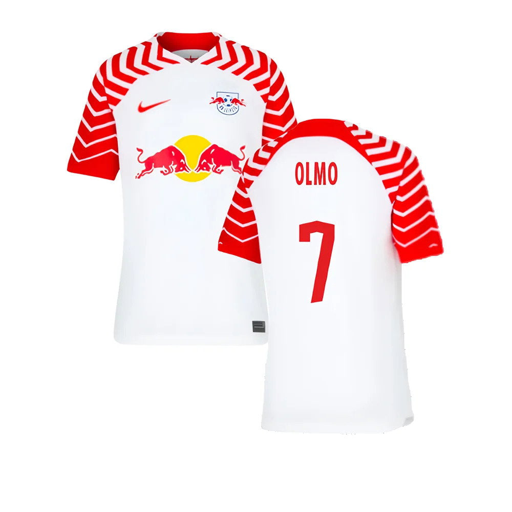 2023-2024 Red Bull Leipzig Home Shirt (Kids) (Olmo 7)_0