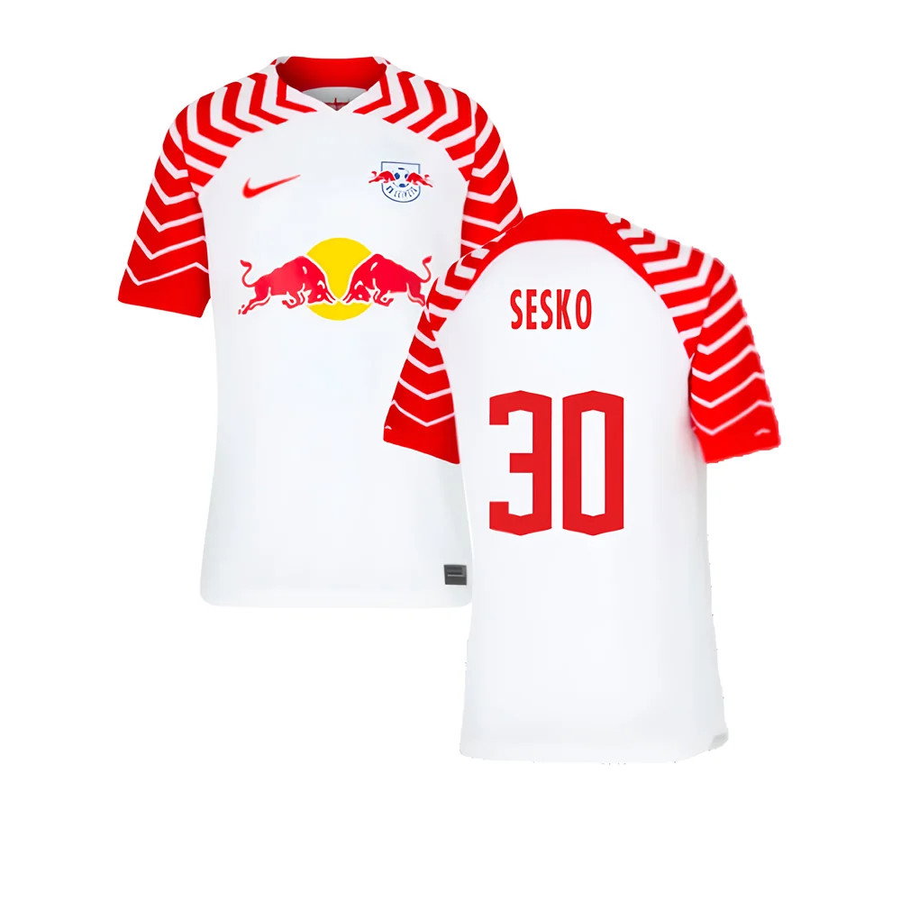 2023-2024 Red Bull Leipzig Home Shirt (Kids) (Sesko 30)_0
