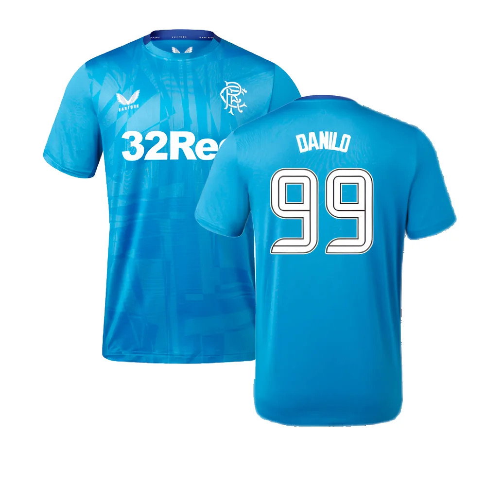2023-2024 Rangers Players Training Tee (Deep Water) (Danilo 99)_0