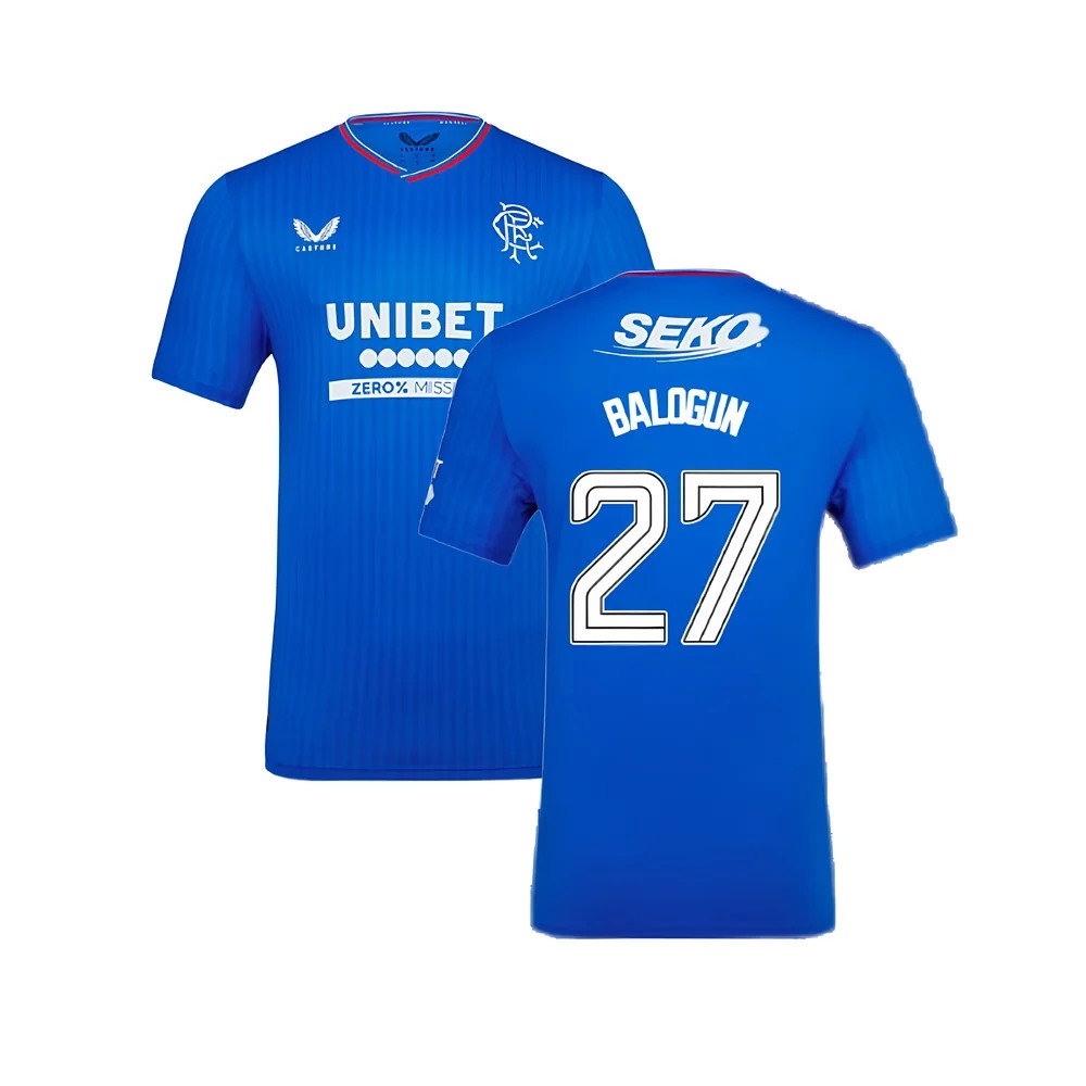 2023-2024 Rangers Pro Authentic Home Shirt (Balogun 27)_0