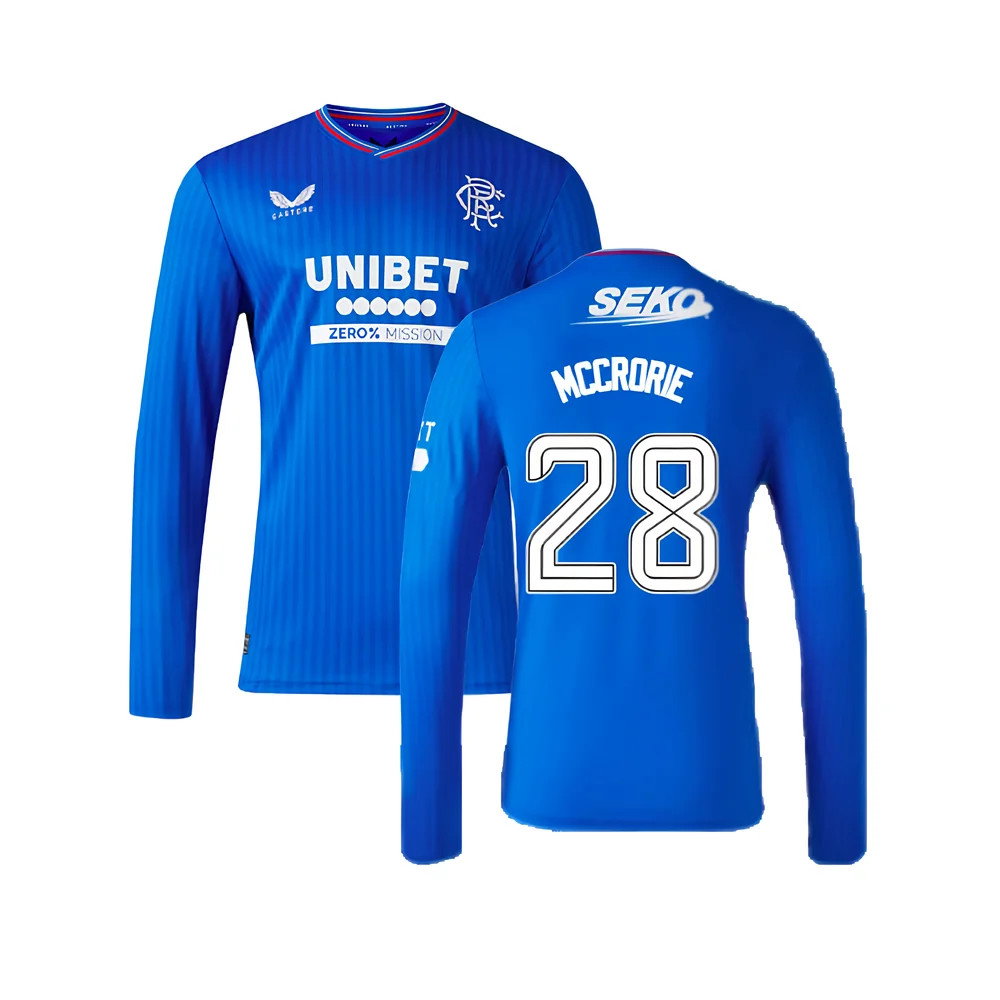2023-2024 Rangers Long Sleeve Home Shirt (McCrorie 28)_0