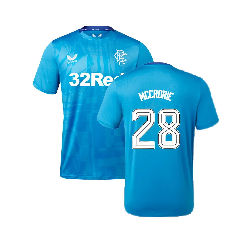 2023-2024 Rangers Players Training Tee (Deep Water) (McCrorie 28)_0