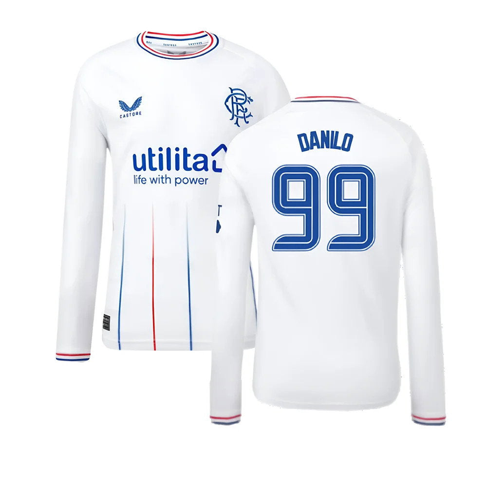 2023-2024 Rangers Away Long Sleeve Shirt (Kids) (Danilo 99)_0