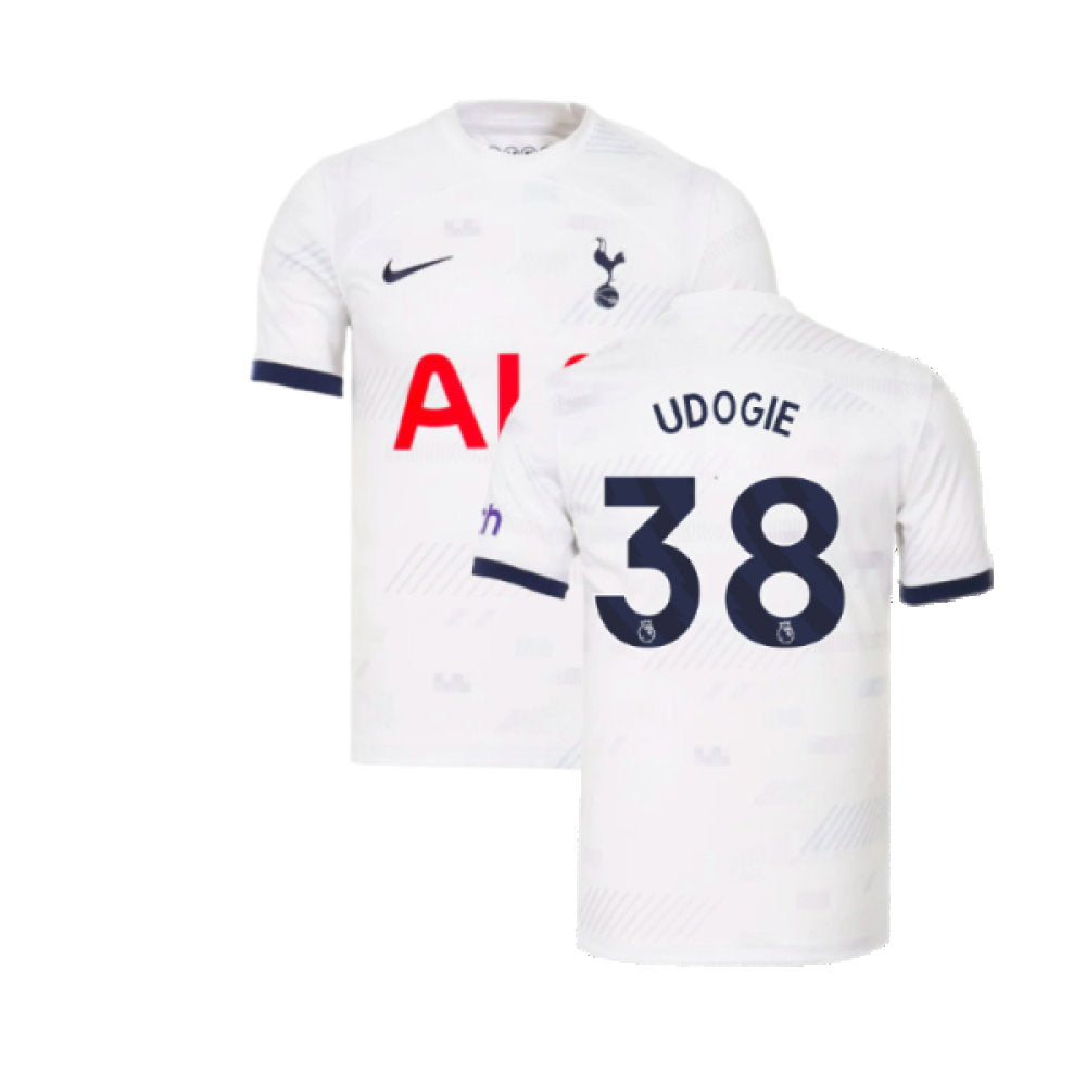 2023-2024 Tottenham Hotspur Home Shirt (Udogie 38)_0
