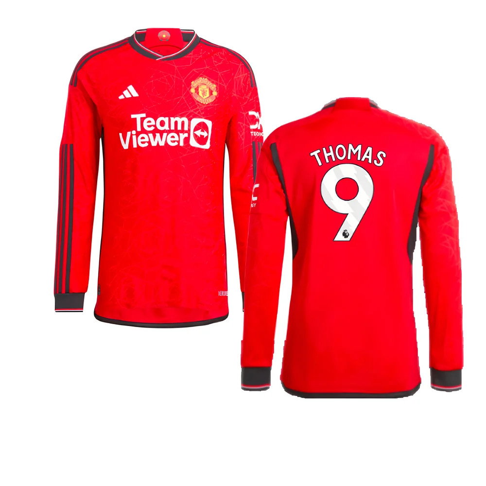 2023-2024 Man Utd Long Sleeve Home Shirt (Thomas 9)_0