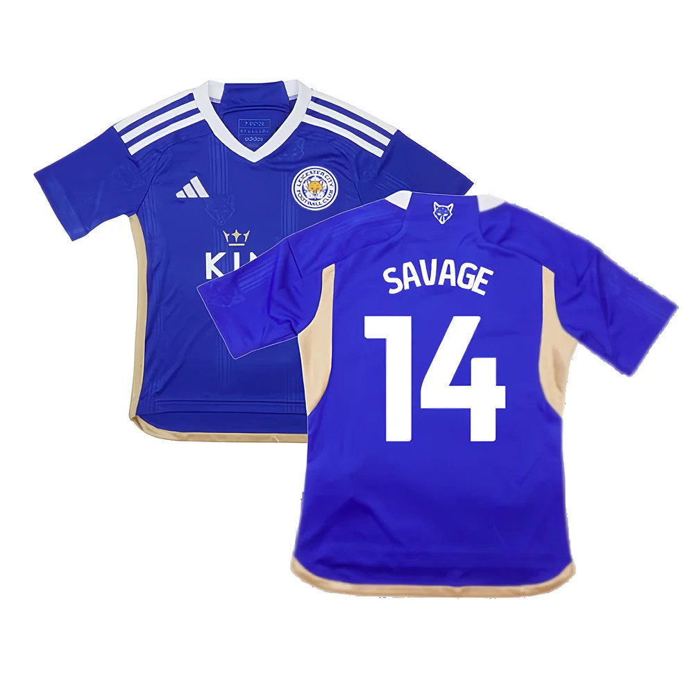 2023-2024 Leicester City Home Shirt (Kids) (Savage 14)_0