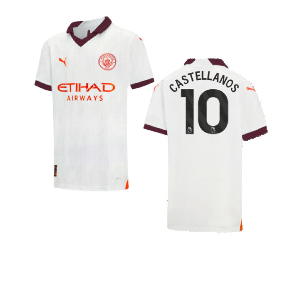 2023-2024 Man City Away Shirt (Kids) (Castellanos 10)_0