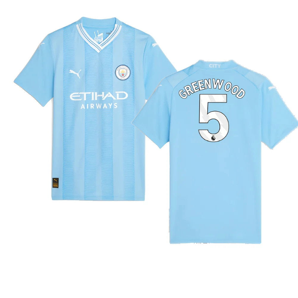 2023-2024 Man City Home Shirt (Ladies) (Greenwood 5)_0