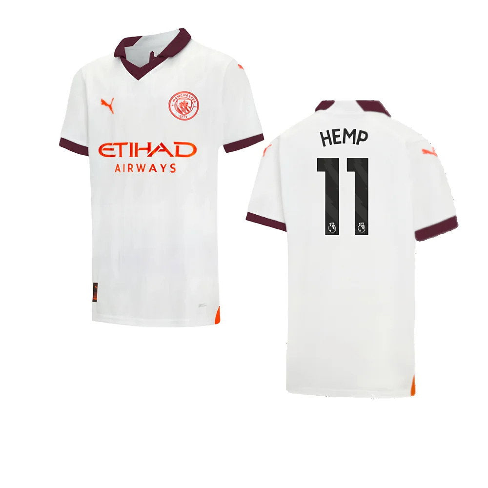 2023-2024 Man City Away Shirt (Kids) (Hemp 11)_0