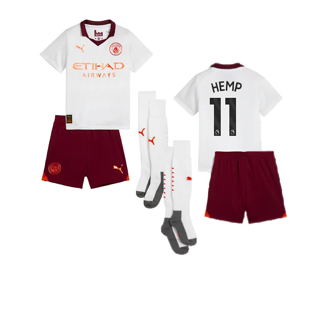2023-2024 Man City Away Mini Kit (Hemp 11)_0