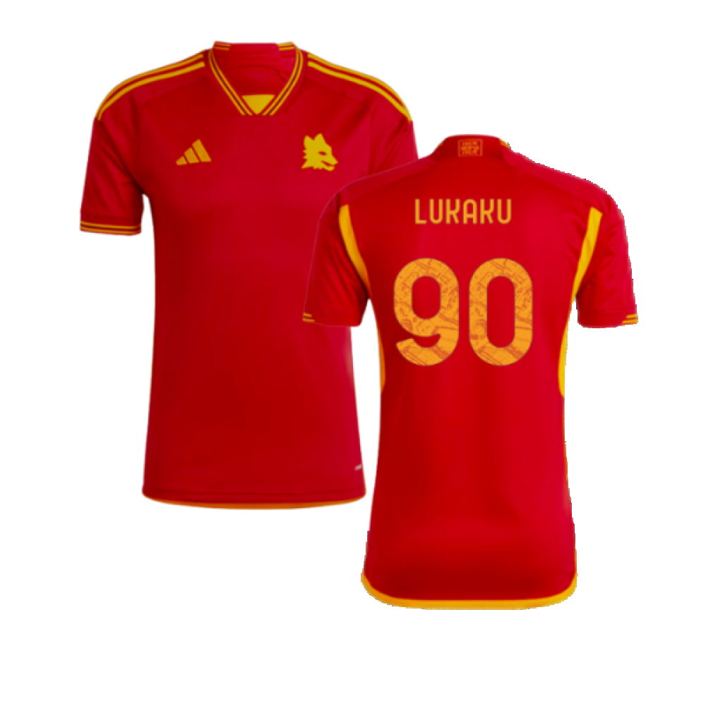 2023-2024 AS Roma Home Shirt (LUKAKU 90)_0