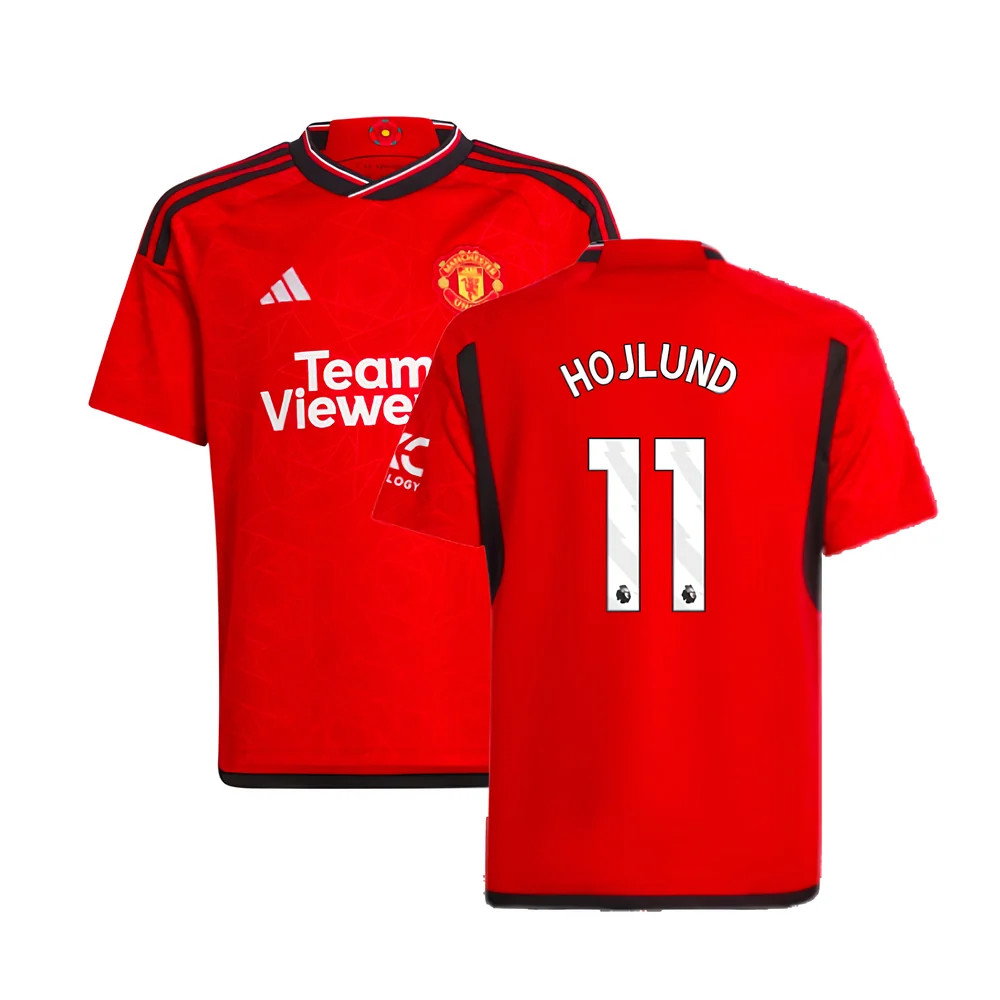 2023-2024 Man Utd Home Shirt (Kids) (Hojlund 11)_0