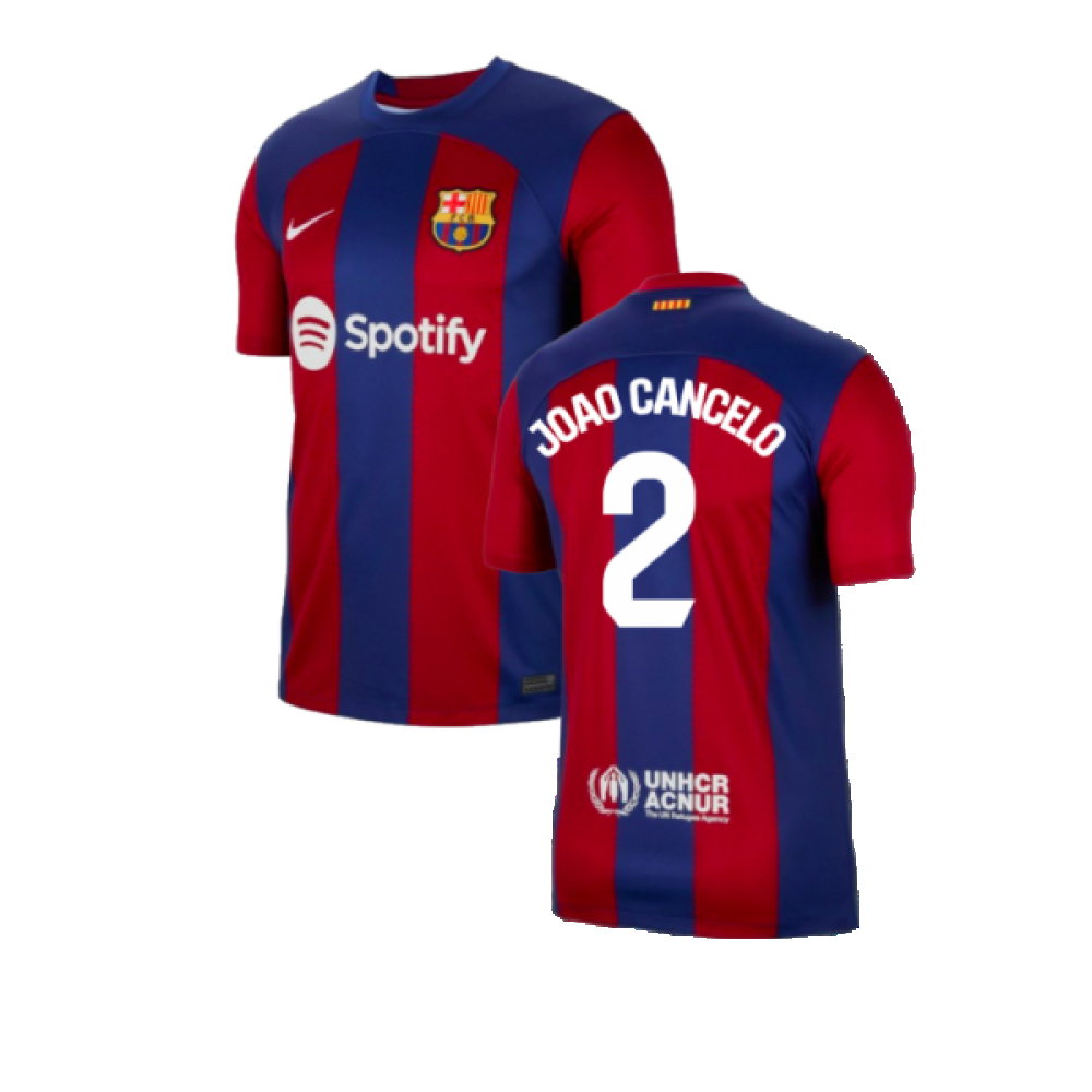 2023-2024 Barcelona Home Shirt (Joao Cancelo 2)_0