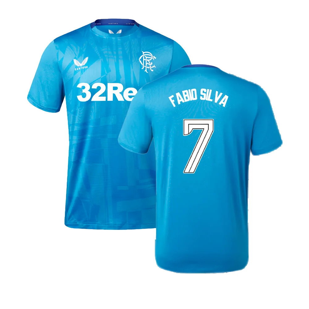 2023-2024 Rangers Players Training Tee (Deep Water) (Fabio Silva 7)_0